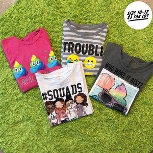 Girls graphic tees